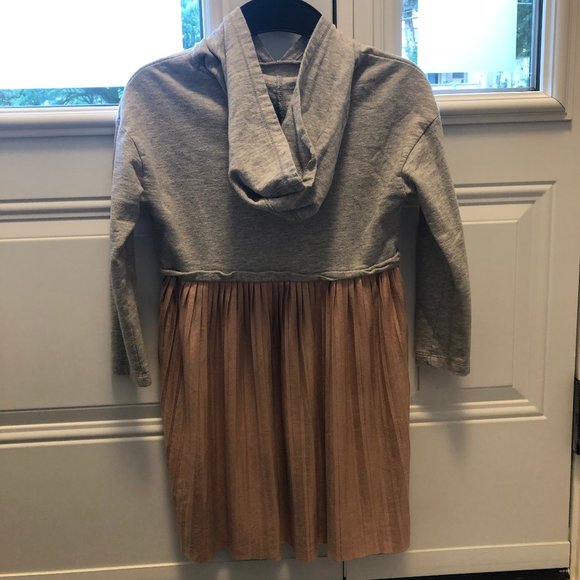 Grey Sweater + Metallic Dress - Picture 2 of 2